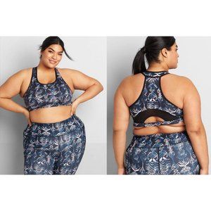 Livi Active Low Impact Mesh Keyhole Racerback No Wire Sports Bra 14/16